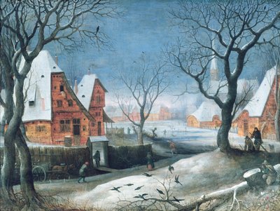 Winter Landscape with Fowlers by Adriaen van Stalbemt